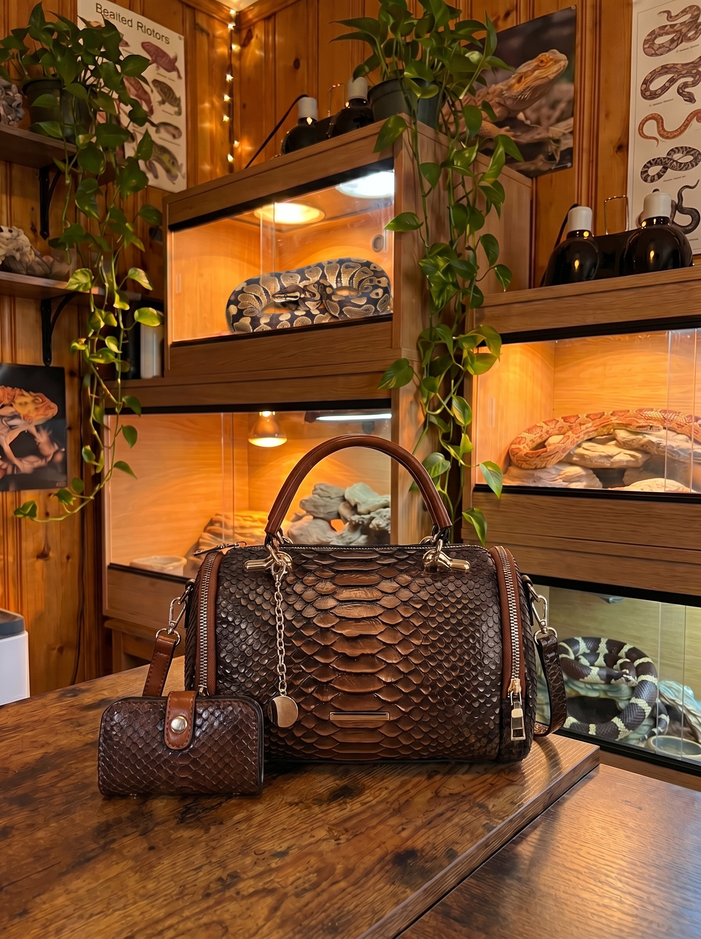 Snake Tote Bags